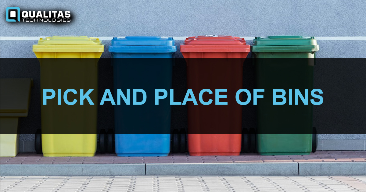 Vision Guided Robots Using AI To Pick Bins From A Conveyor And Place It Inside The Cartons