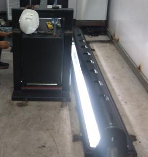 Camera assembly beside the line-light unit